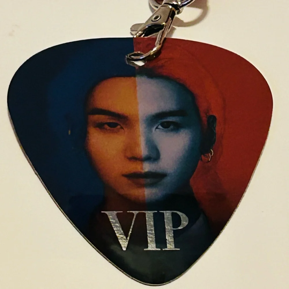 Suga Of BTS Encore & Throwback TinyTan Toy And Agust D Tour Laminate & Lanyard
